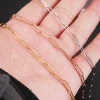Cross-border best-selling stainless steel long-clasp cross-shaped hip-hop necklace DIY bracelet necklace accessory ins trendy brand chain Item Picture